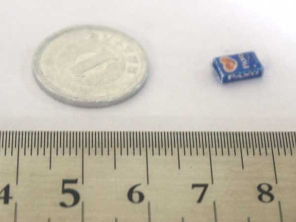 ミニチュア　1/12サイズのパッケージ