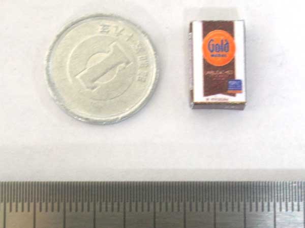 ミニチュア　1/12サイズのパッケージ