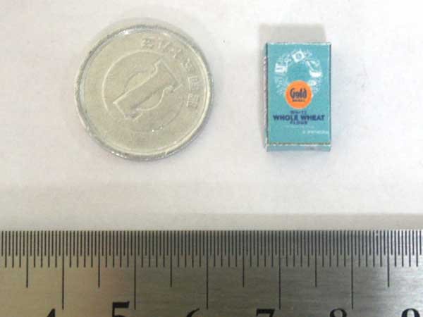 ミニチュア　1/12サイズのパッケージ