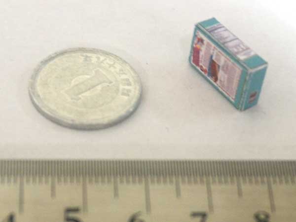 ミニチュア　1/12サイズのパッケージ