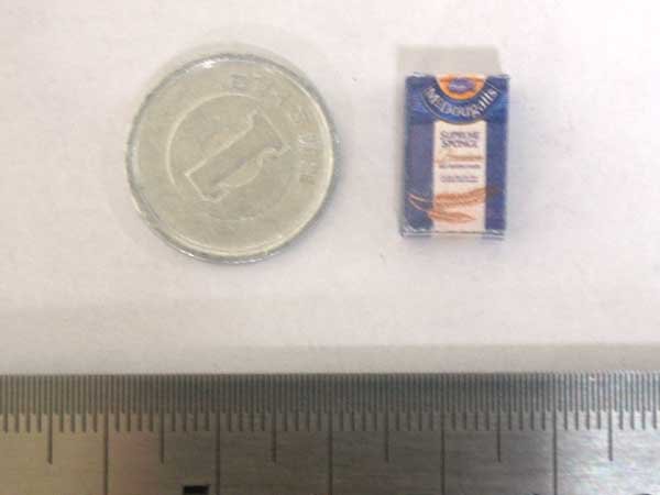 ミニチュア　1/12サイズのパッケージ