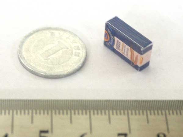 ミニチュア　1/12サイズのパッケージ