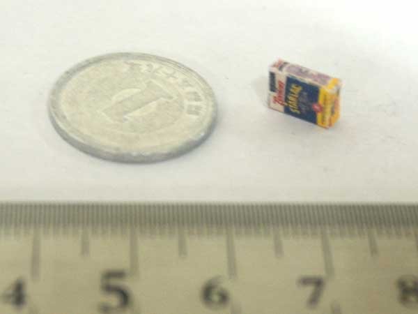 ミニチュア　1/12サイズのパッケージ