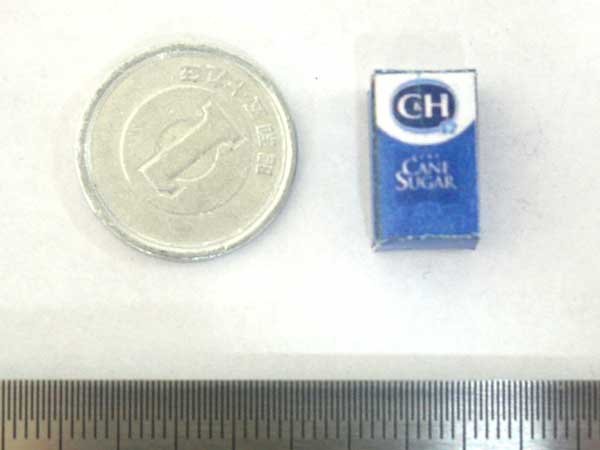 ミニチュア　1/12サイズのパッケージ