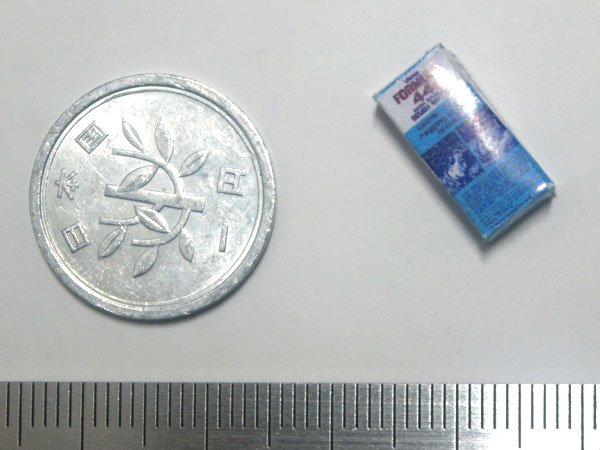 ミニチュア　1/12サイズのパッケージ