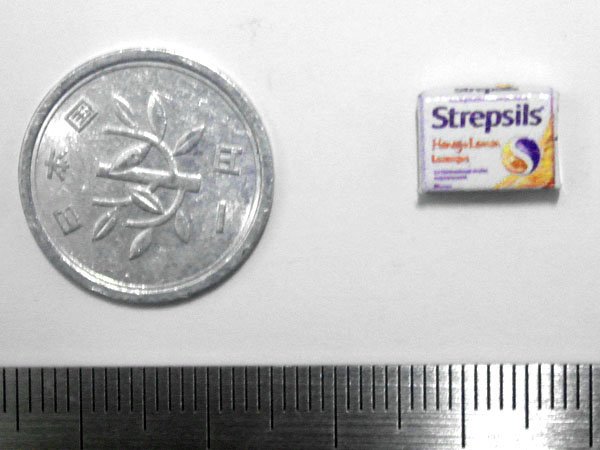 ミニチュア　1/12サイズのパッケージ