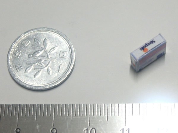 ミニチュア　1/12サイズのパッケージ