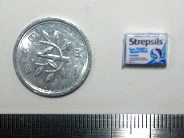 ミニチュア　1/12サイズのパッケージ