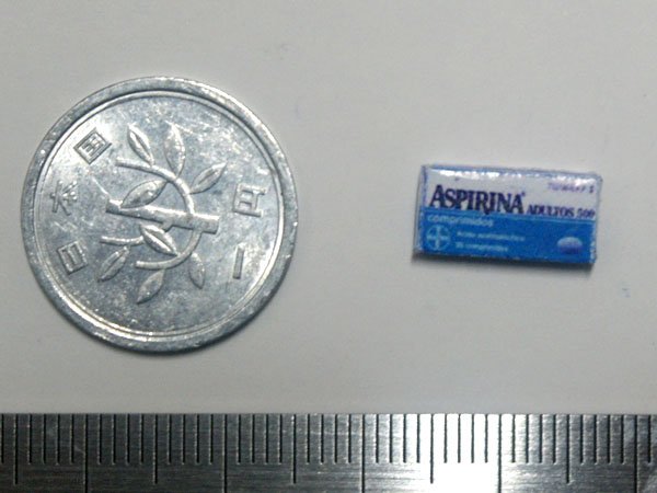 ミニチュア　1/12サイズのパッケージ