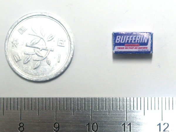 ミニチュア　1/12サイズのパッケージ