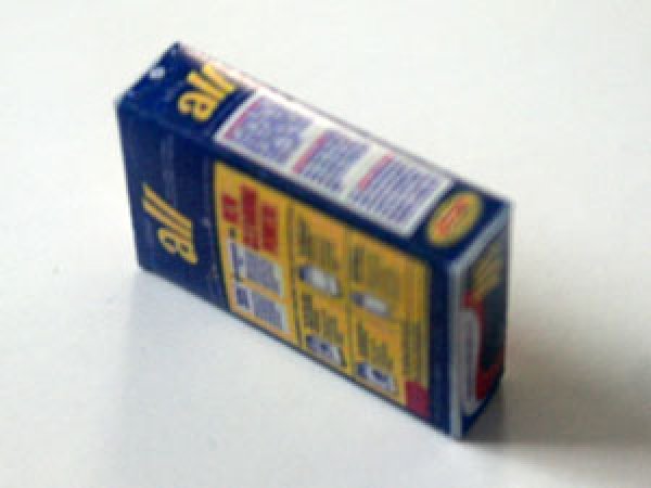 ミニチュア　1/12サイズのパッケージ