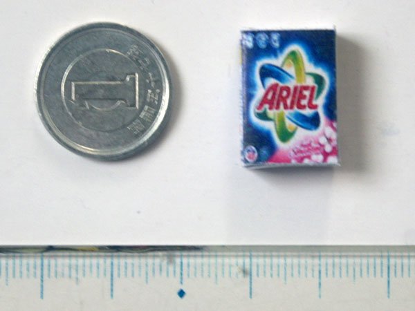 ミニチュア　1/12サイズのパッケージ