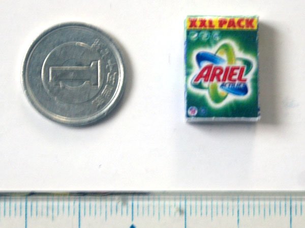 ミニチュア　1/12サイズのパッケージ