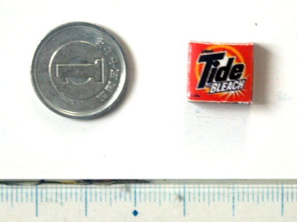 ミニチュア　1/12サイズのパッケージ