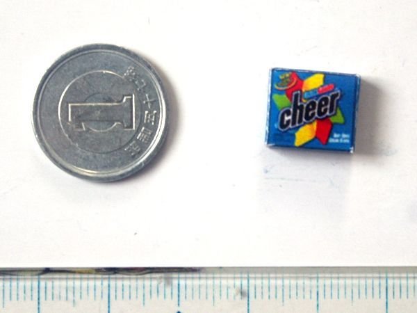 ミニチュア　1/12サイズのパッケージ