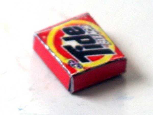 ミニチュア　1/12サイズのパッケージ