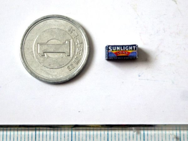 ミニチュア　1/12サイズのパッケージ