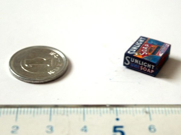 ミニチュア　1/12サイズのパッケージ