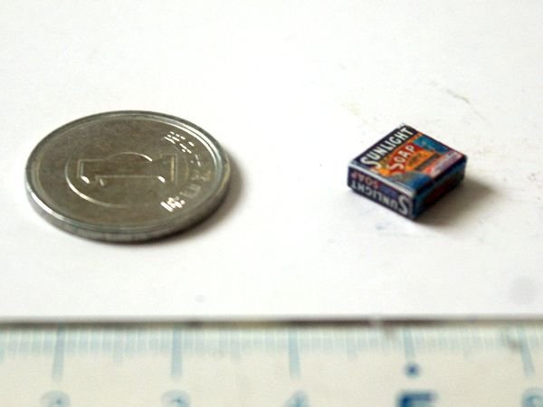 ミニチュア　1/12サイズのパッケージ