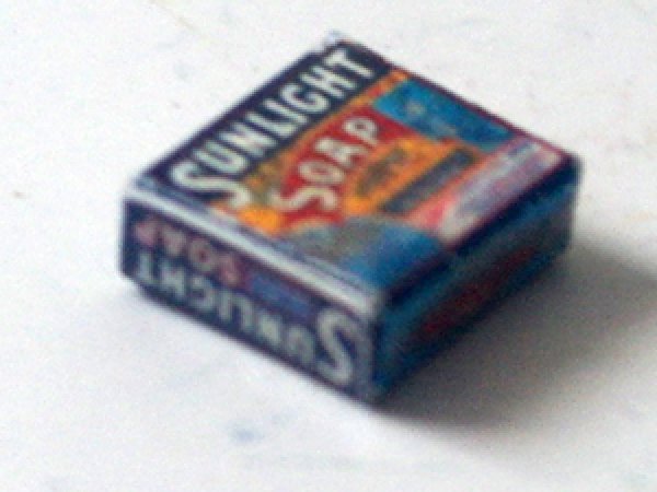 ミニチュア　1/12サイズのパッケージ