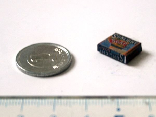 ミニチュア　1/12サイズのパッケージ