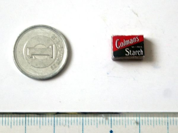 ミニチュア　1/12サイズのパッケージ