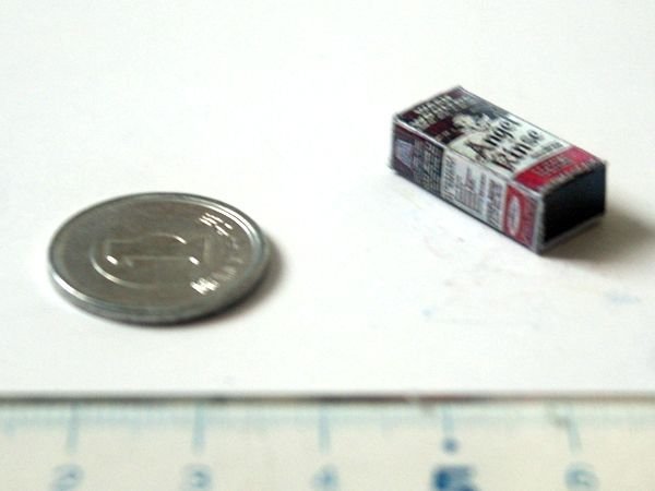 ミニチュア　1/12サイズのパッケージ