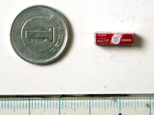 ミニチュア　1/12サイズのパッケージ