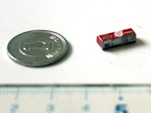 ミニチュア　1/12サイズのパッケージ