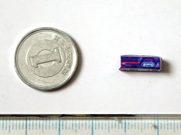 ミニチュア　1/12サイズのパッケージ