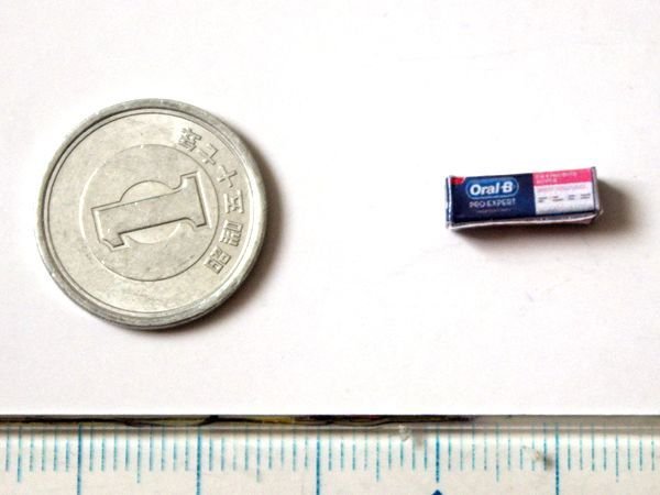 ミニチュア　1/12サイズのパッケージ