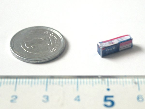 ミニチュア　1/12サイズのパッケージ