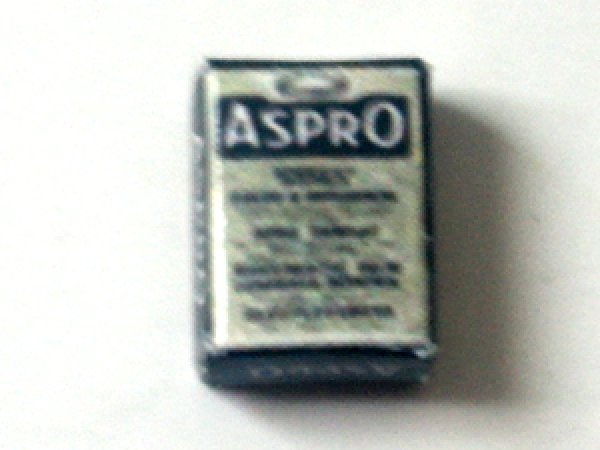 ミニチュア　1/12サイズのパッケージ