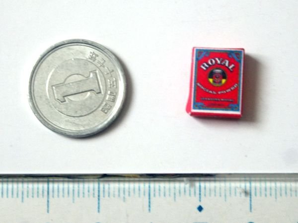 ミニチュア　1/12サイズのパッケージ