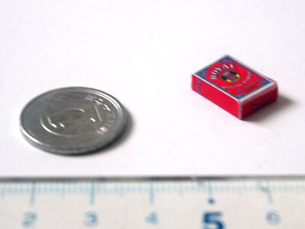 ミニチュア　1/12サイズのパッケージ