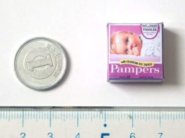 ミニチュア　1/12サイズのパッケージ