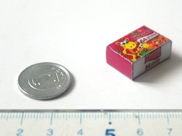 ミニチュア　1/12サイズのパッケージ