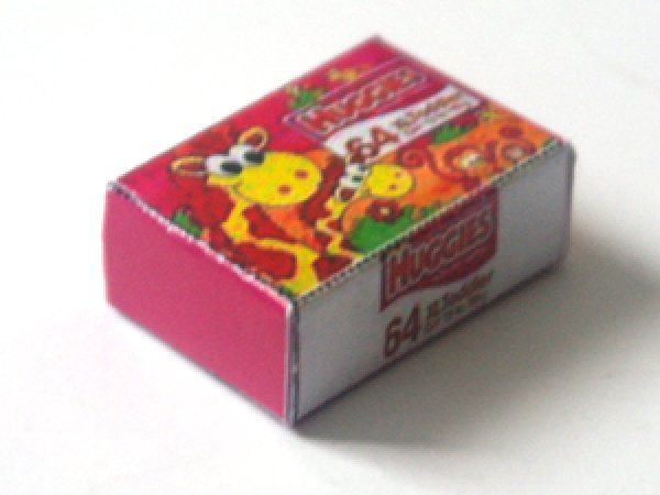 ミニチュア　1/12サイズのパッケージ