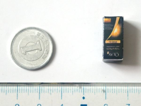 ミニチュア　1/12サイズのパッケージ