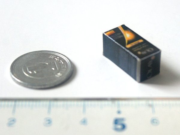 ミニチュア　1/12サイズのパッケージ