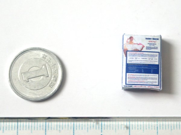 ミニチュア　1/12サイズのパッケージ