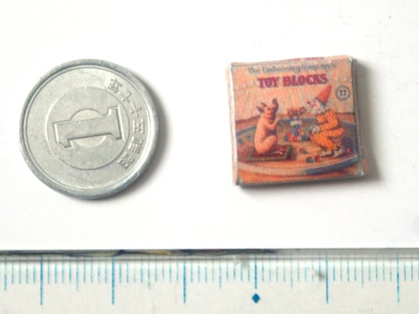 ミニチュア　1/12サイズのパッケージ