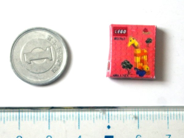 ミニチュア　1/12サイズのパッケージ
