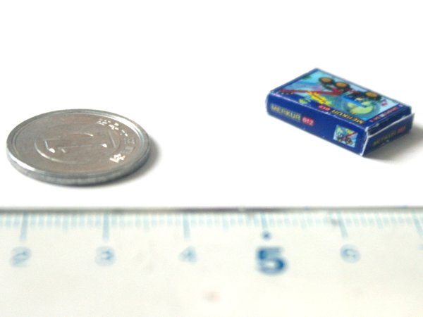 ミニチュア　1/12サイズのパッケージ