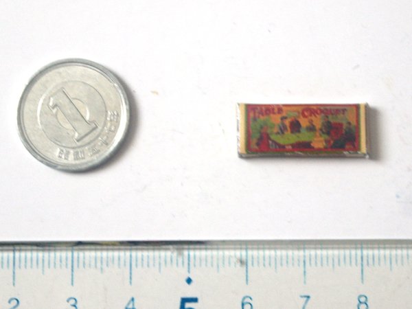 ミニチュア　1/12サイズのパッケージ