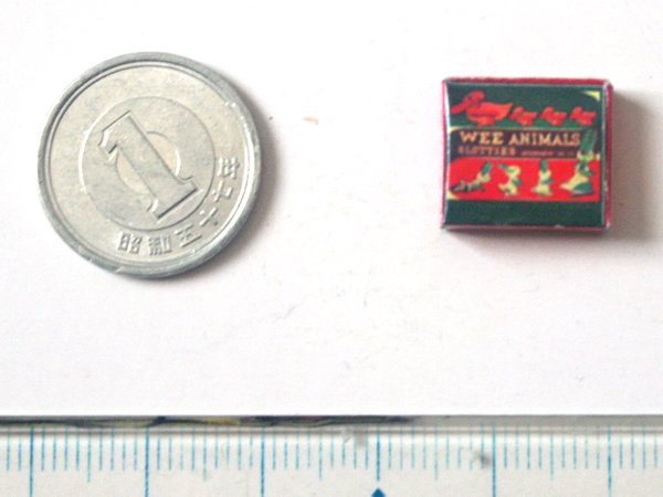 ミニチュア　1/12サイズのパッケージ