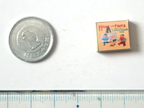 ミニチュア　1/12サイズのパッケージ