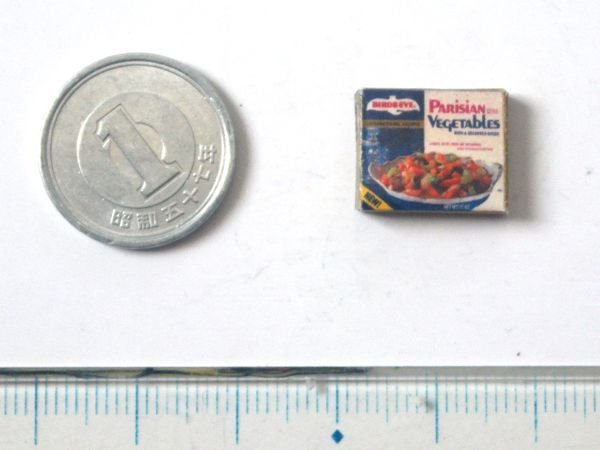 ミニチュア　1/12サイズのパッケージ