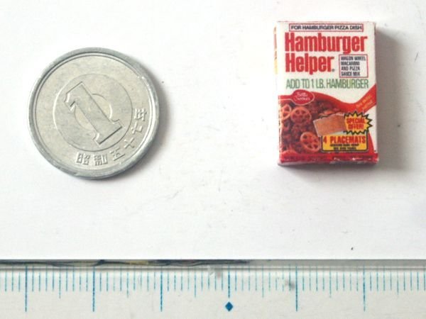 ミニチュア　1/12サイズのパッケージ