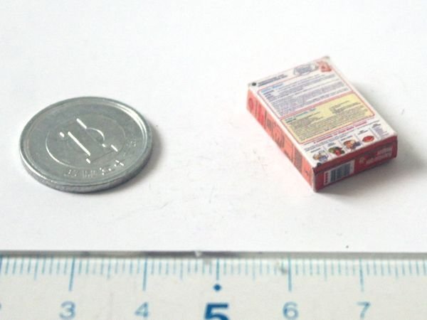 ミニチュア　1/12サイズのパッケージ